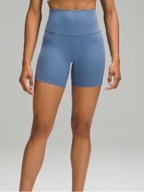 Lululemon Align™ High-Rise Short 6" - Size 2 Oasis Blue